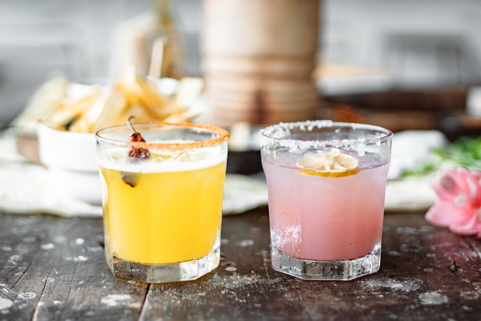 Sophisticated cocktails representing the lifestyle benefits of financial freedom